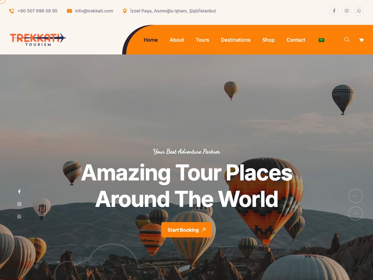 لقطة شاشة لمشروع Trekkati